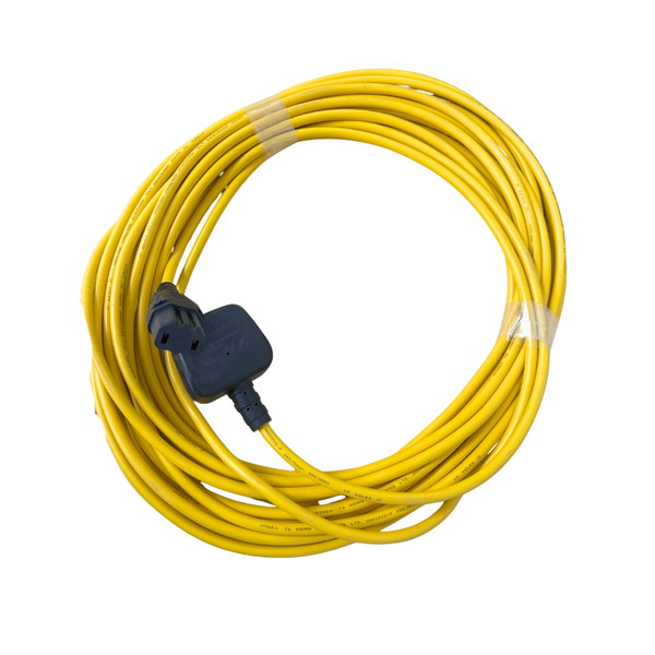 Numatic 911501 Mains Power Cable 12.5M x 0.75mm 2 Core Cable Yellow