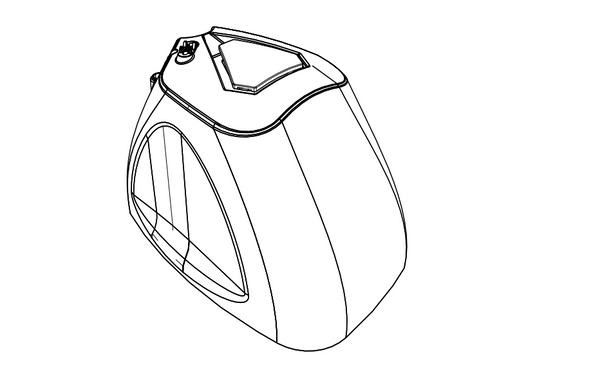 Numatic 913845 Right Motor Cover Moulding