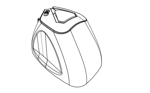 Numatic 913845 Right Motor Cover Moulding