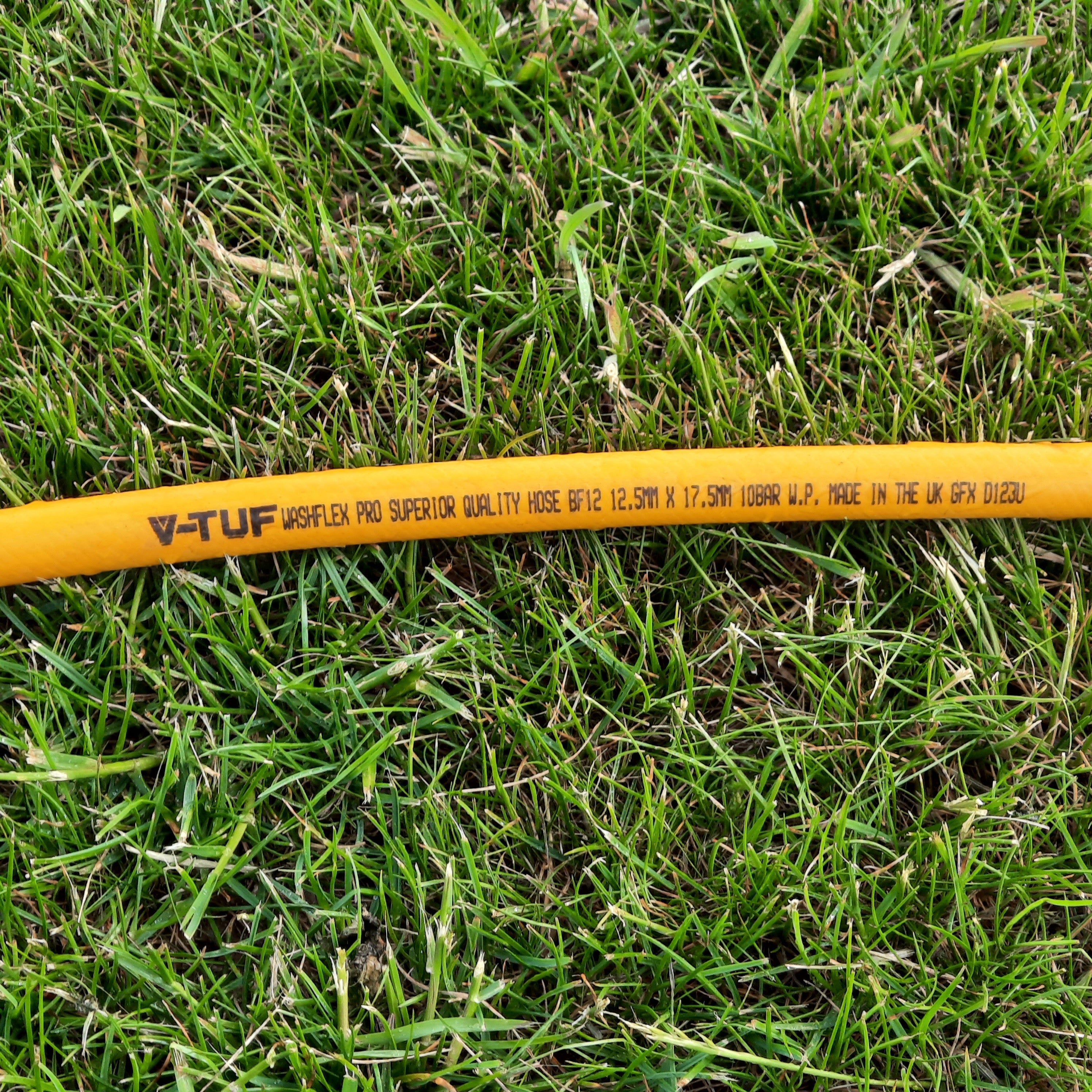 V-TUF 25m 1/2" 10 BAR WASHFLEX PRO WATER SUPPLY HOSE