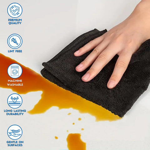 Microfibre Cleaning Cloths 40x40cm Pack Of 10  - Avern