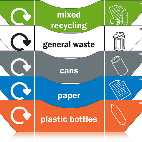 Indoor Recycling Bins 60L Paper Cans Plastic Mixed Recycling