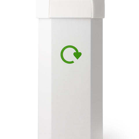 Office Recycling Bins 5 Pack Combin Waste System - 25 Stickers 60L