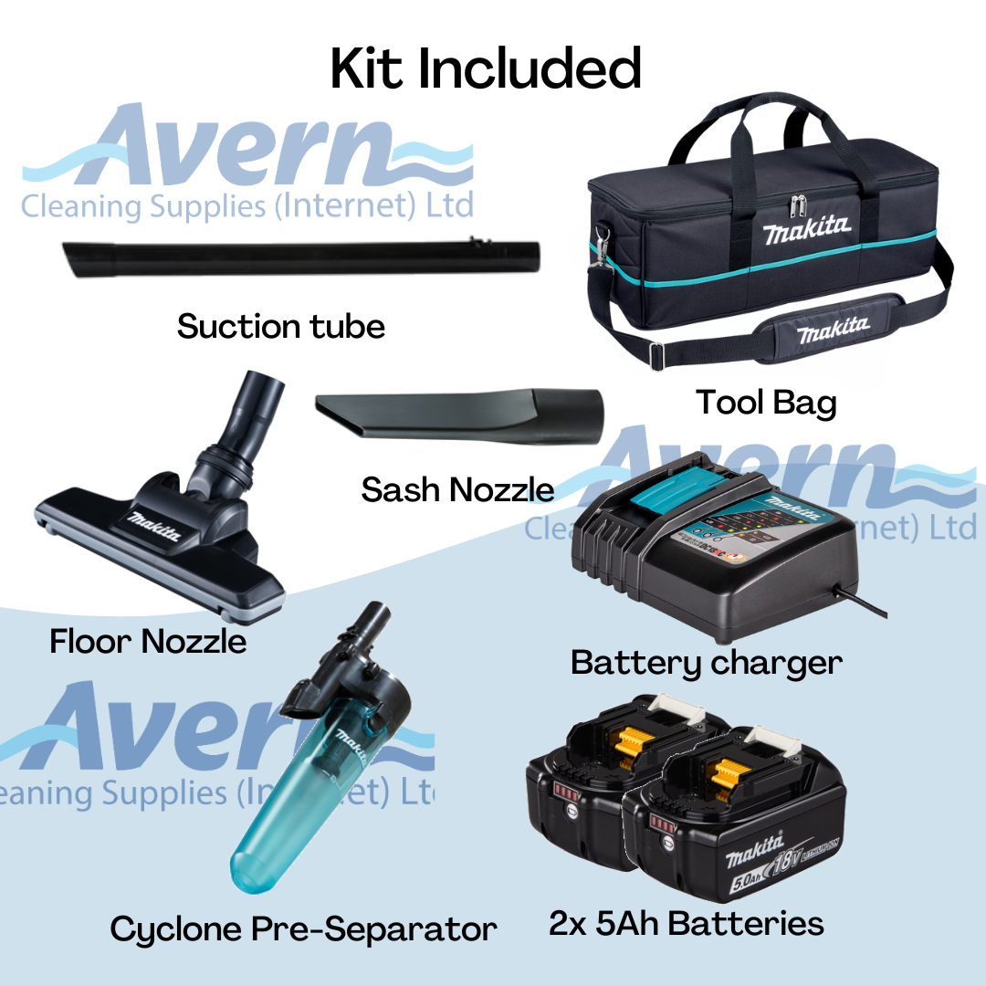 Makita DCL281X18B 18v Stick Vacuum Cleaner - Full Kit