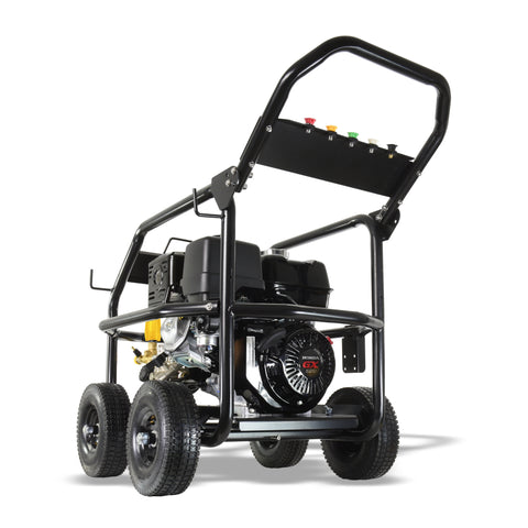 rare view of V-TUF DD130R 13HP Honda Petrol Cold Pressure Washer