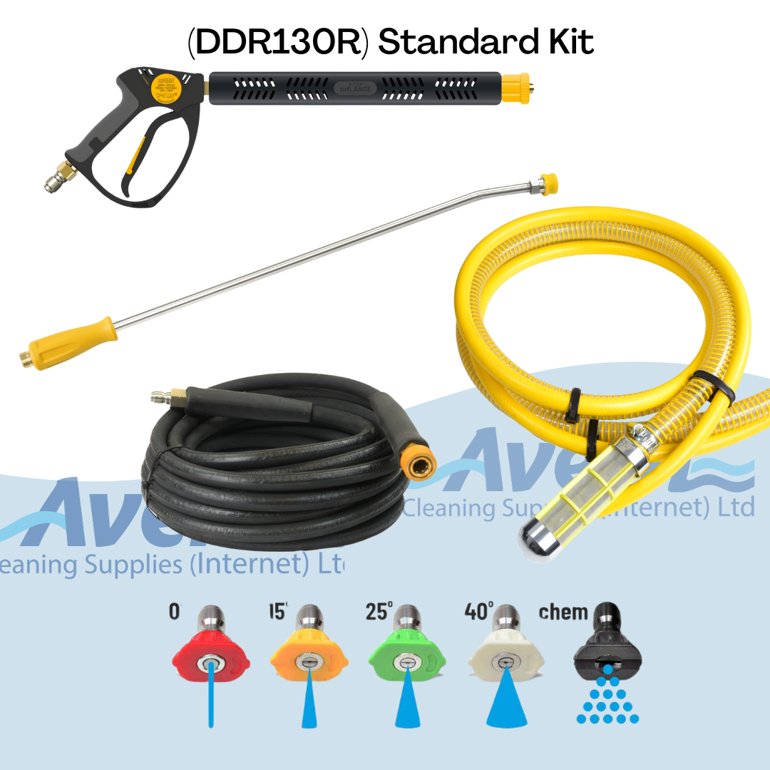 Kit included with V-TUF DD130R 13HP Honda Petrol Cold Pressure Washer