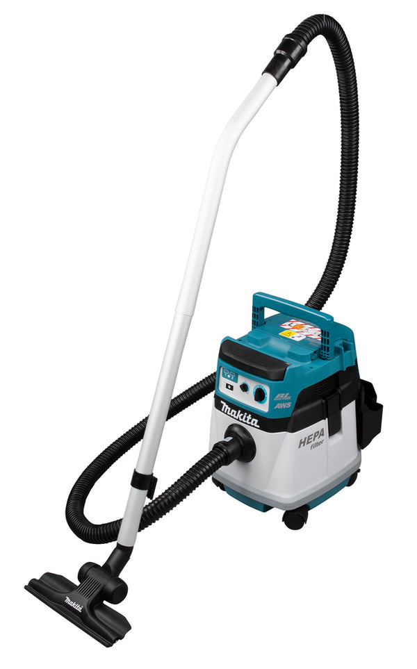 Makita DVC157LZX3 Twin 18V LXT L-Class 15 Litre Brushless Vacuum Cleaner with AWS Body Only