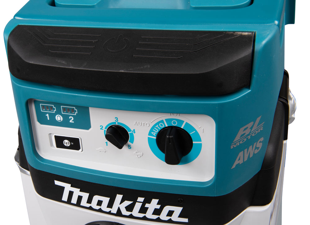 Makita DVC157LZX3 Twin 18V LXT L-Class 15 Litre Brushless Vacuum Cleaner with AWS Body Only