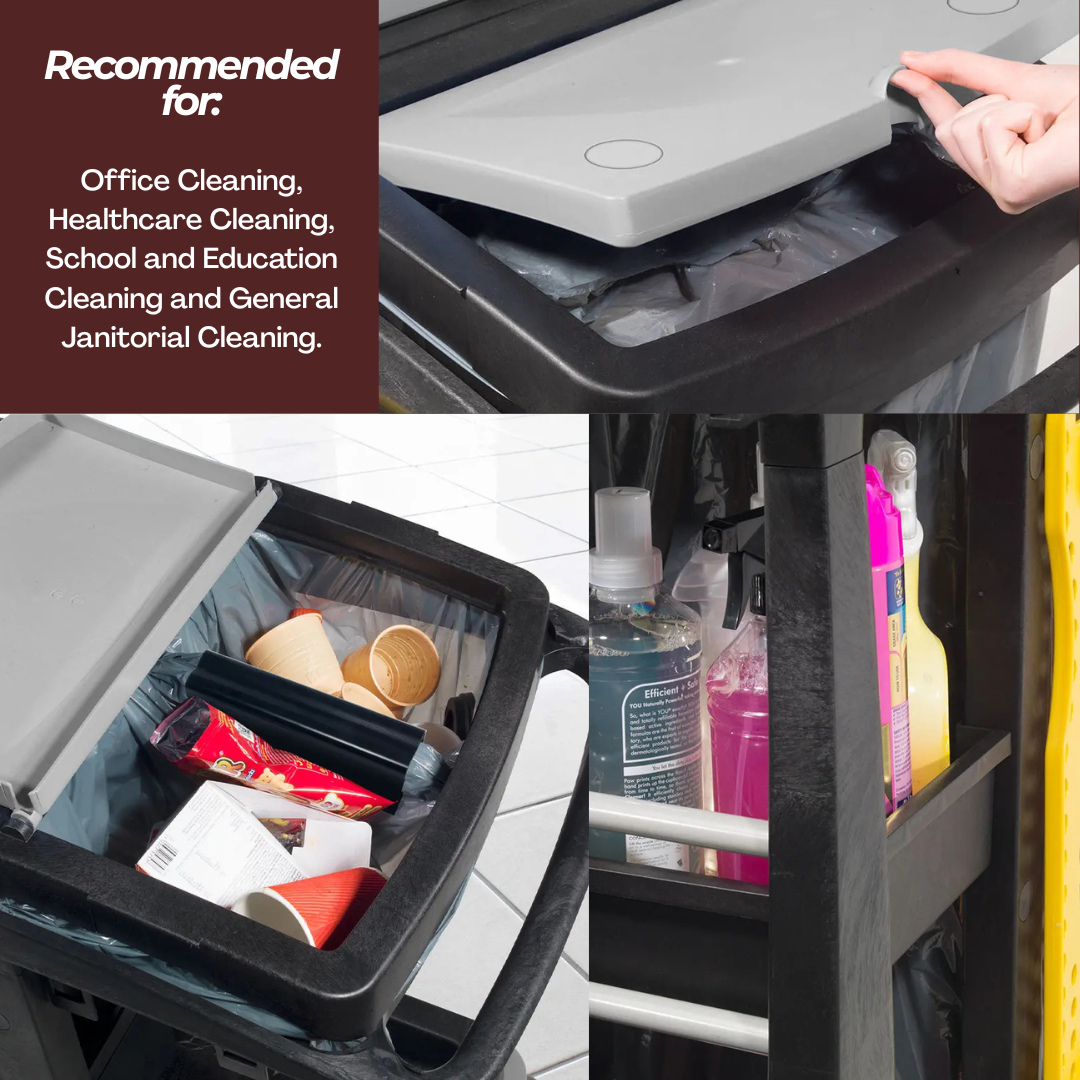 Numatic EM1-TM Hospital Cleaning Trolley | Cleanes Cart | Cleaner Caddy |