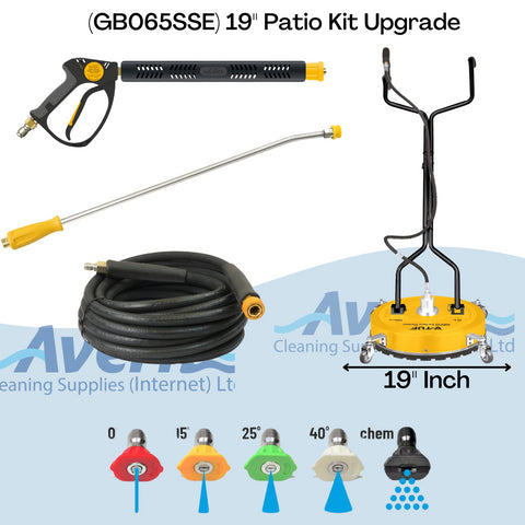 V-TUF GB065SSE 6.5HP Honda Petrol Cold Pressure Washer 200Bar (2900Psi) 12L/Min Patio Kit