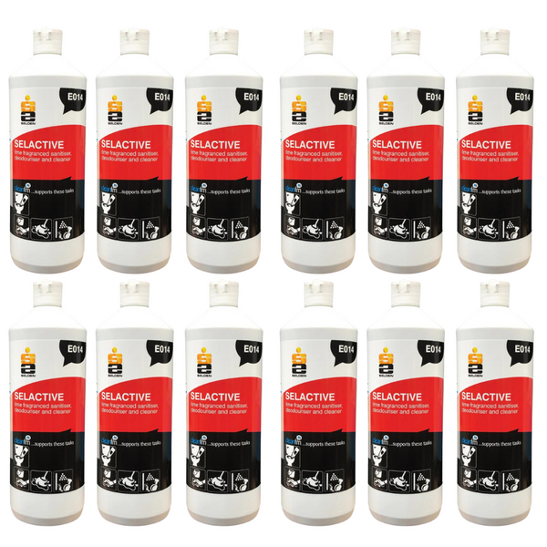 Selactive Washroom Sanitiser Cleaner E014 1L (12 Pack) Selden