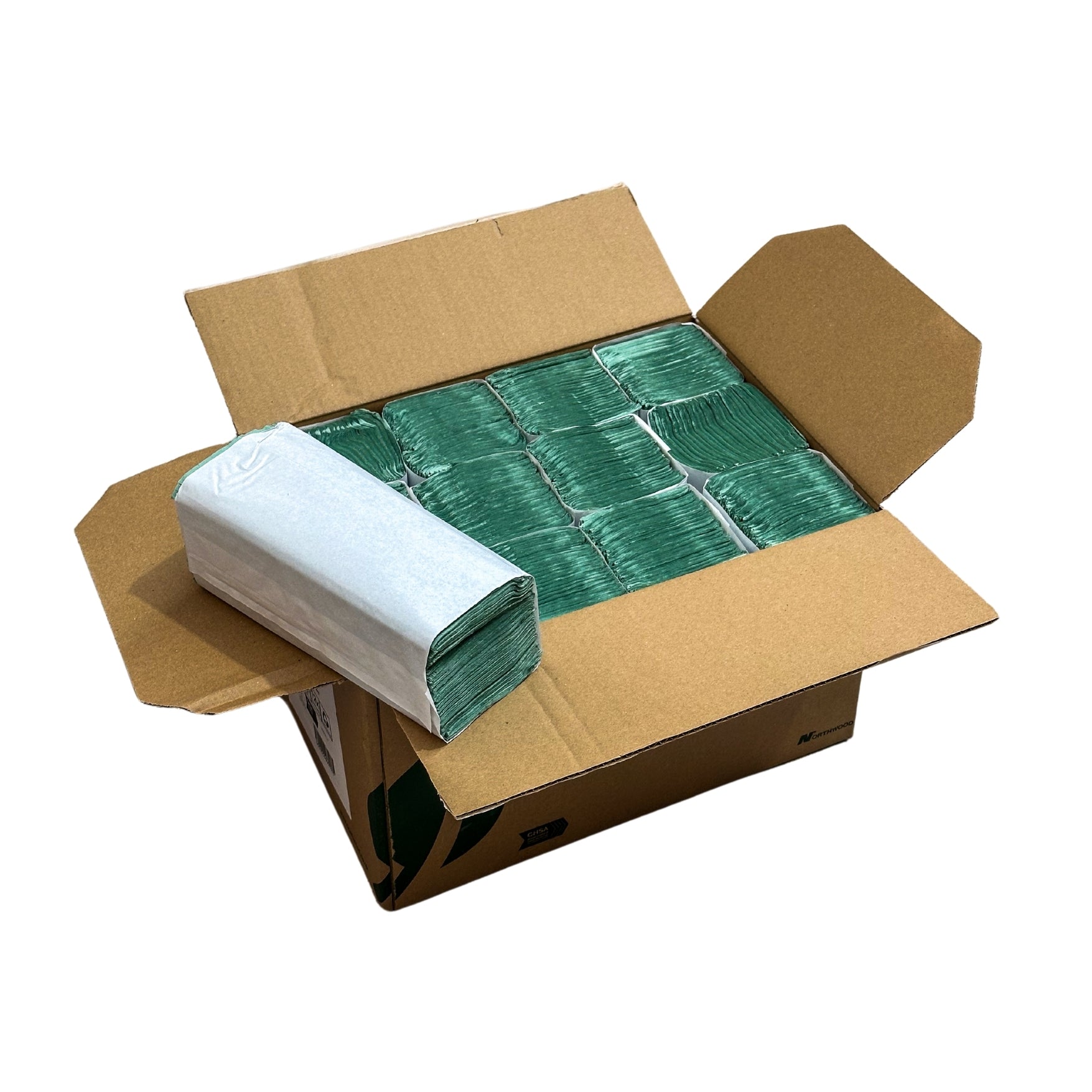 Z Fold Green Paper Hand Towels 1ply (3000 Case) - zfg001