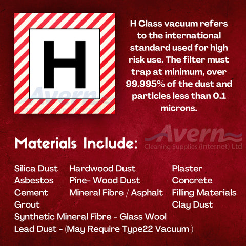 HZ350 Asbestos Vacuum Cleaner H Class Hepa H13 Soot Numatic