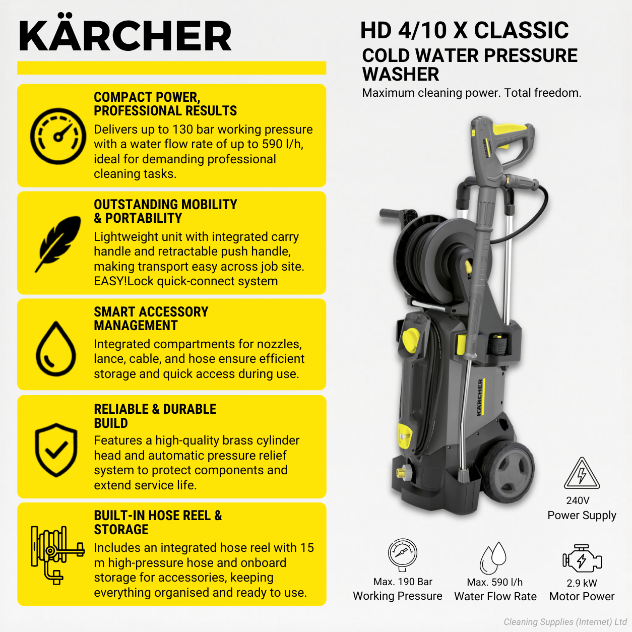Karcher HD 6/13 CX Plus Cold Pressure Washer 1.520-955.0