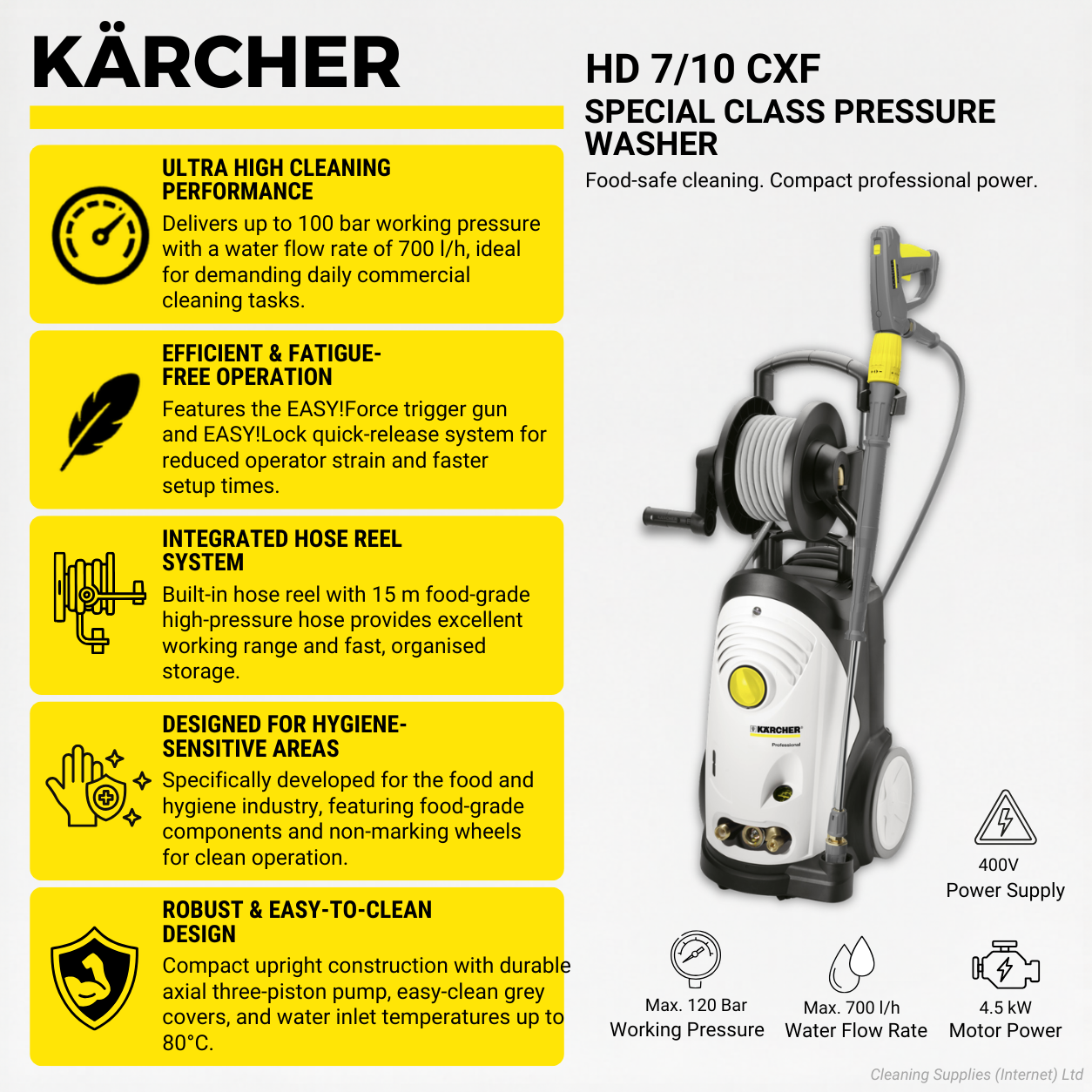 Karcher HD 7/10 CXF Cold Water Pressure Washer 1.151-906.0