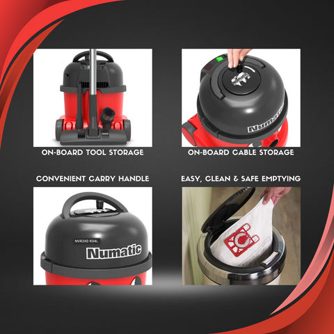 Numatic NRV240-11 Dry Commercial Vacuum Cleaner Henry Hoover (NRV200)