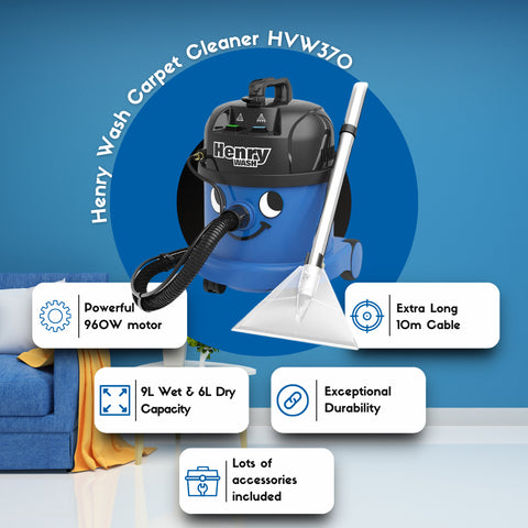 Henry Wash Carpet Cleaner HVW370 - Numatic