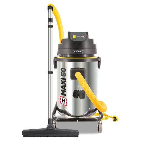 V-TUF MAXIH24050LKIT2 Hazardous Dust Vacuum Cleaner - 50L 1750W - Inc 32 FT Poles