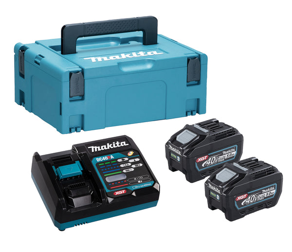 Makita 191V42-8 XGT 40V Power Source Kit 2 x 5.0ah Batterys BL4050F & DC40RA Charger