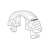 Numatic 914452 Replacement Tube Clip