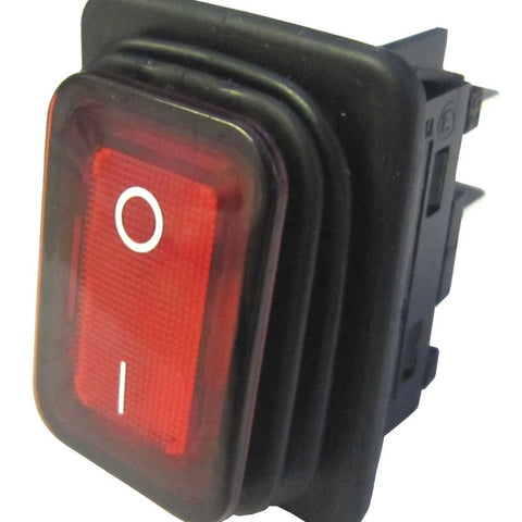 Numatic DPST Red Illuminated Switch 24V - 902235