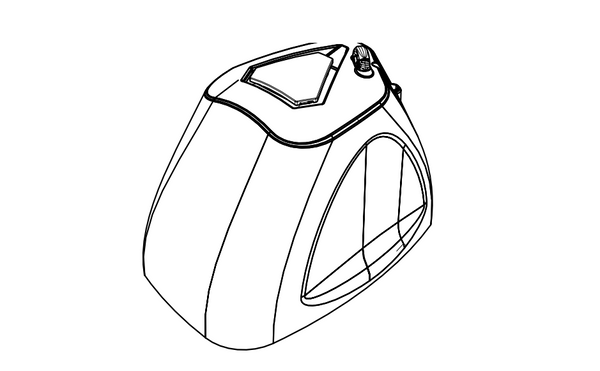 Numatic 913843 Left Motor Cover Moulding