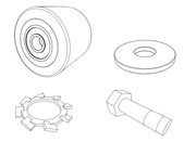 Numatic 914004 Rear Wheel Kit