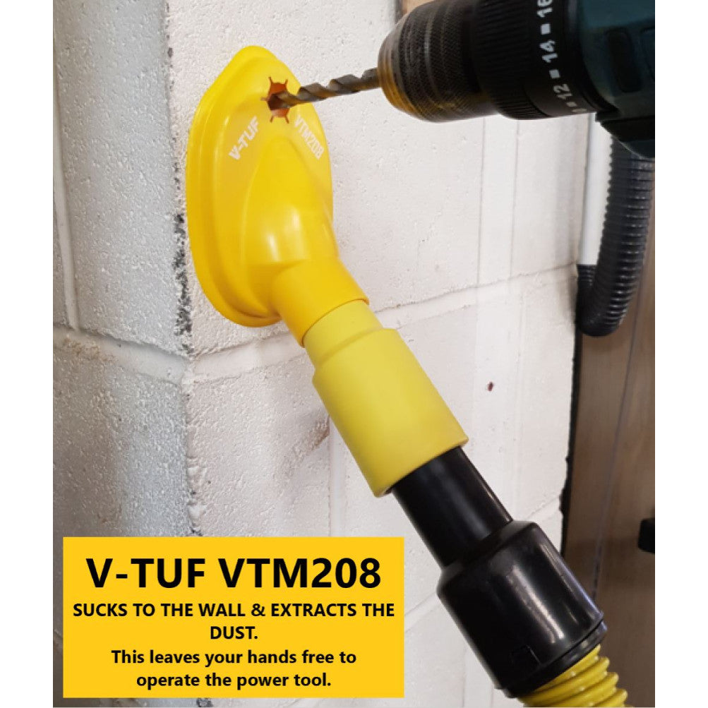 Wall Drill Shroud Tool - For Free Dust Drilling - VTM208