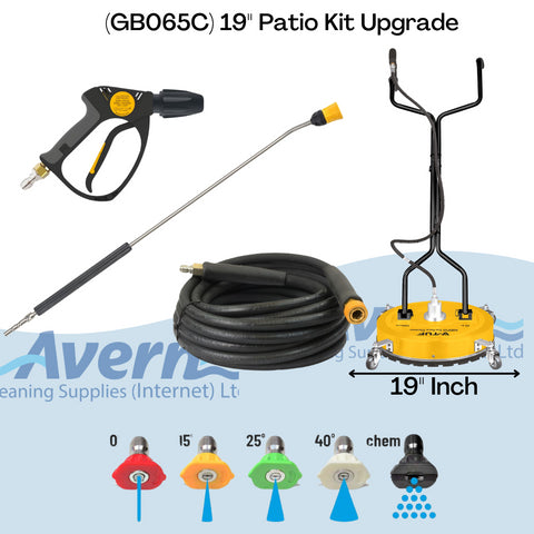V-TUF GB065C 6.5HP Honda Petrol Cold Pressure Washer 200Bar (2900Psi) 12L/Min Patio Kit