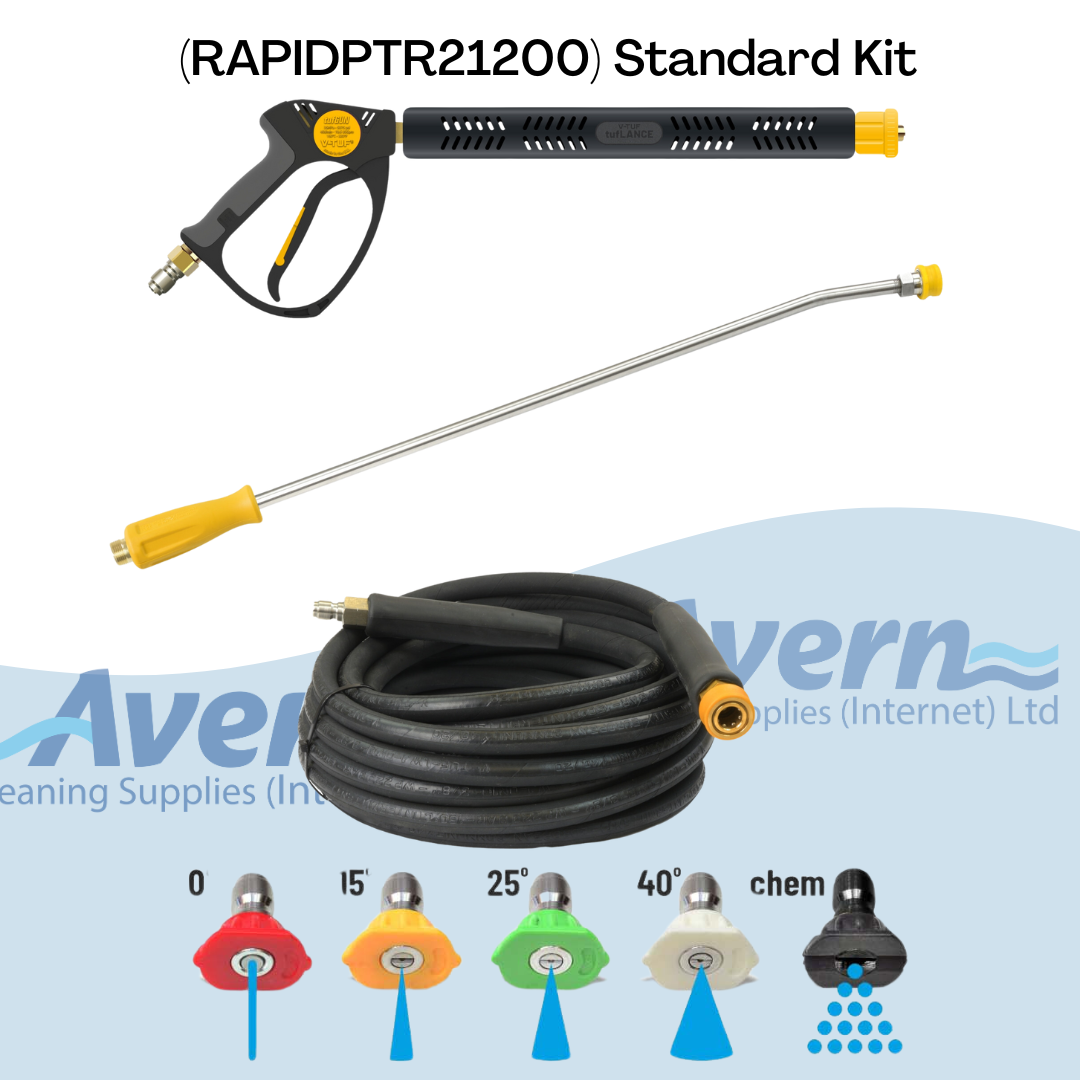 V-TUF RAPIDPTR21200 13HP Honda GX390 Petrol Static Hot Pressure Washer 200Bar (3000psi) 21L/Min