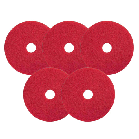 Floor Cleaning Pads Multiple Sizes Multiple Colours 5 Pack