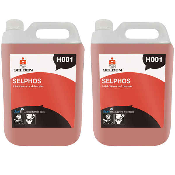 Selphos Toilet Descaler Renovator H001 5L (2 Pack) Selden