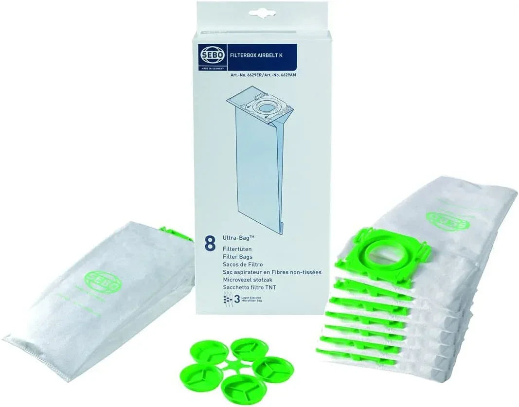 Sebo Airbelt K1 Vacuum Bags 6629C (27 per case) BULK DEAL
