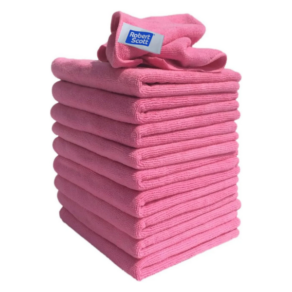Microfibre Cleaning Cloths 40x40cm Pack Of 10  - Avern