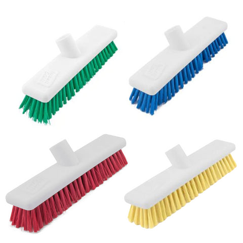 Hygiene Broom Screw Head Soft, 30cm / 12" Various Colours 102910 - Robert Scott