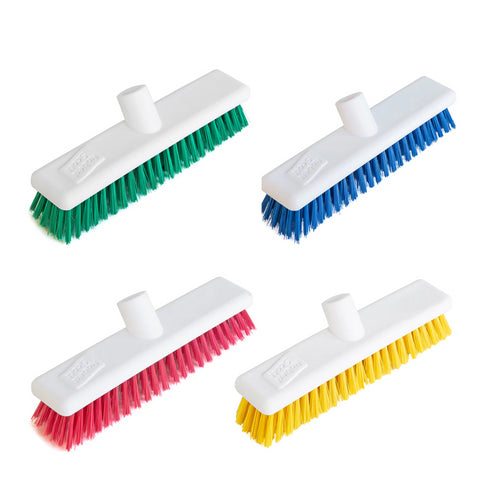 Hygiene Broom Head Stiff , Robert Scott, 30cm / 12" Various Colours 102903