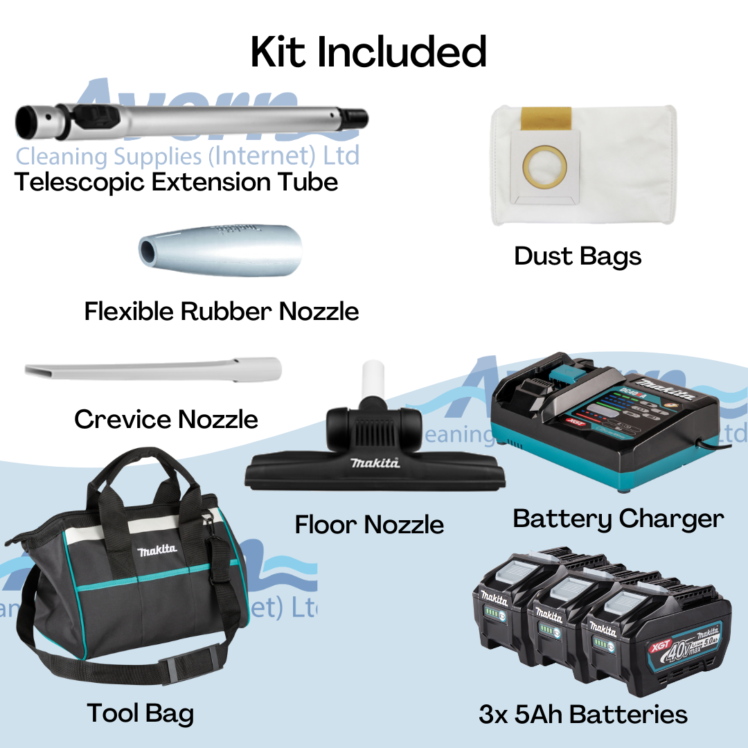 Makita VC008GT301 40v Cordless Backpack vacuum- Full kit