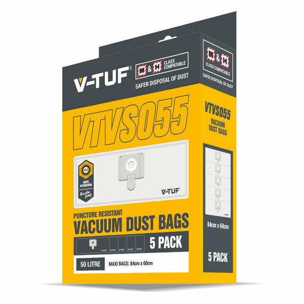V-TUF Vac Dust Bags Pack Of 5 - VTVS055