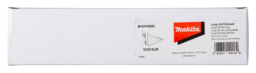 Makita W107418354 Long Life Filter Bag For VC4210M & VC4210L
