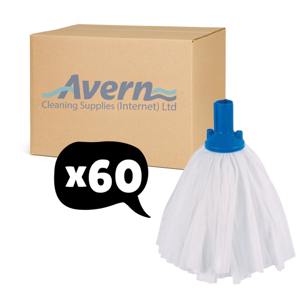 Mop Heads Replacements (60 pack)Large Big White 120g Socket Screw - Blue