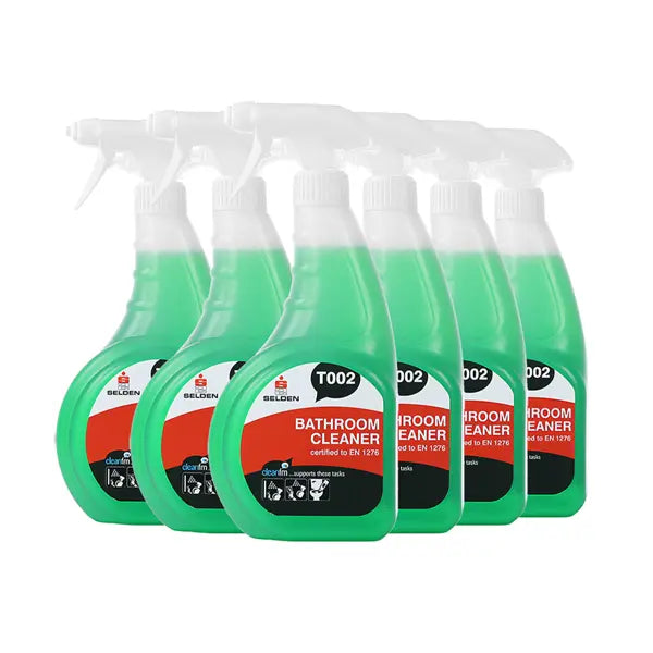 Bathroom Cleaner Trigger Spray T002 750ml (6 Pack) Selden