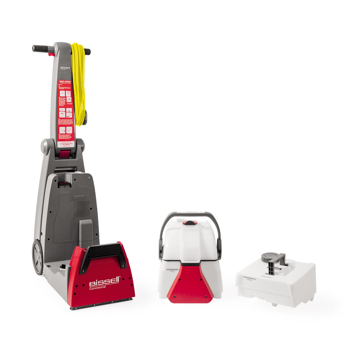 Alternative side angle view of Bissell DC100 showing compact frame and carry handle