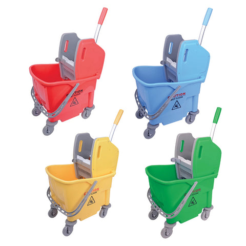 Various Colours Kentucky 25l Mop Bucket & Wringer