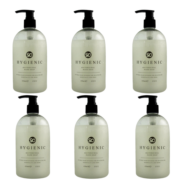 Sanitising Catering Grade Hand Soap Pump Bottle C032 450ml (6 Pack) Selden