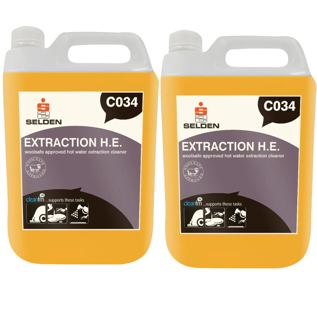 Commercial Carpet Cleaner Solution 2×5L twin pack – professional carpet shampoo and detergent for extraction machines