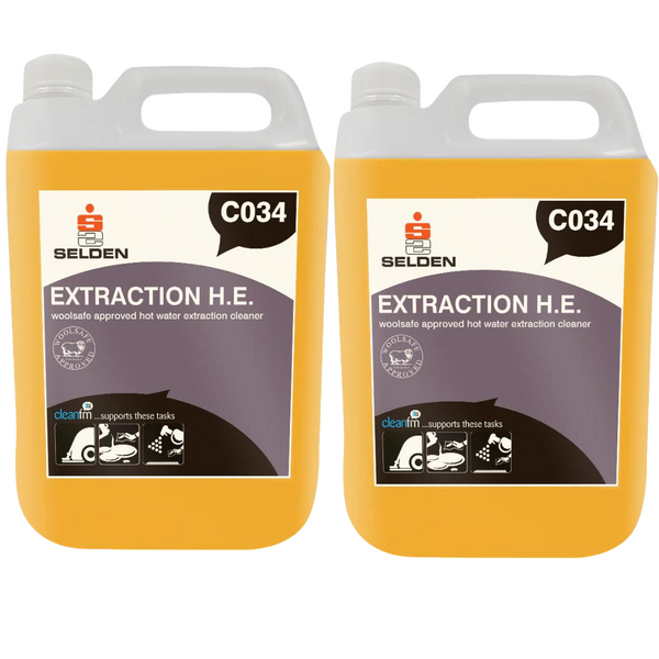 Commercial Carpet Cleaner Solution 2×5L twin pack – professional carpet shampoo and detergent for extraction machines