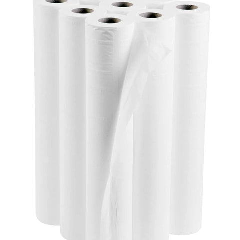 White Couch Rolls 20" (9 Pack) Bed Roll 2PLY 40m x 500mm