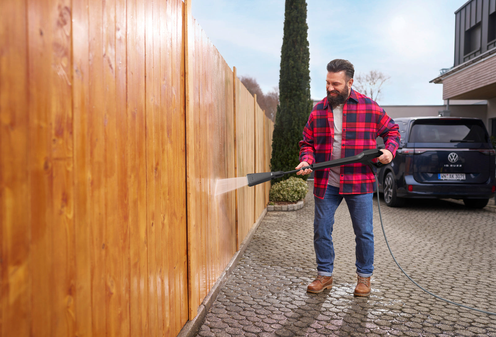 Karcher K 4 WCM Flex eco!Booster 130Bar Cold Water Pressure Washer 7L/min 1.324-202.0