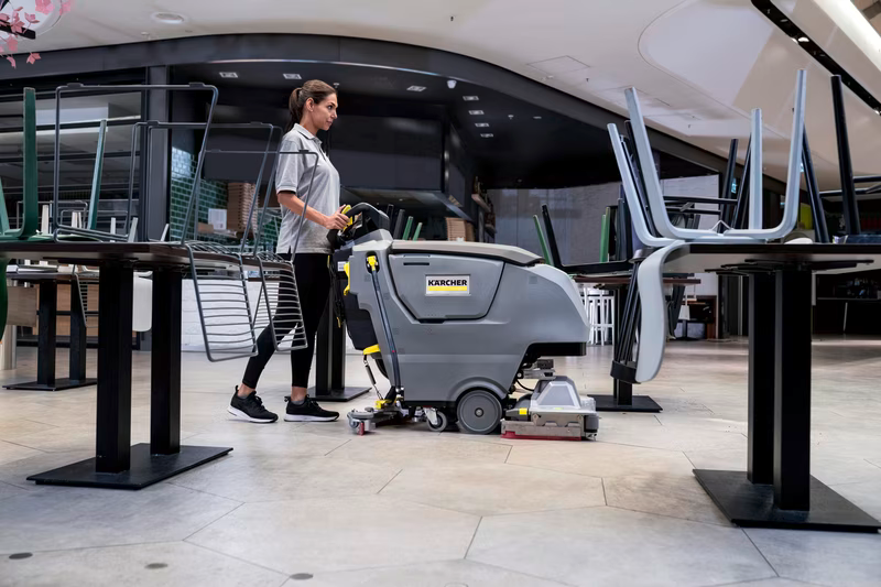 Karcher B 50 W Bp Pack 80Ah Brush Roller Scrubber Dryer 1.533-241.0