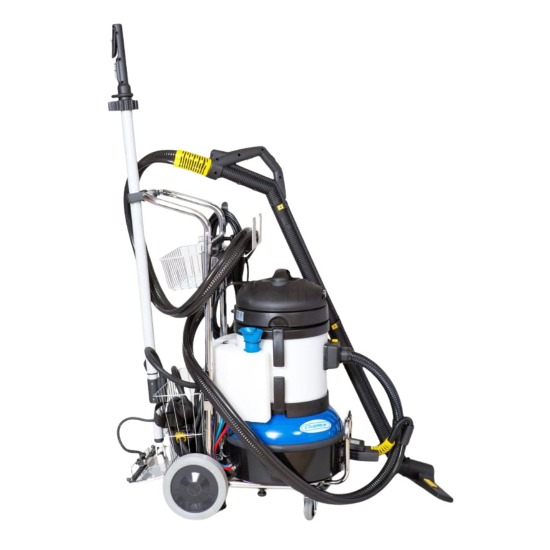 Side profile of Duplex Jet Vac Compact industrial steam cleaning machine